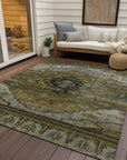 Addison Rugs Maeain Brown Washable Indoor-Outdoor Rug