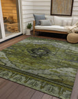 Addison Rugs Maeain Green Washable Indoor-Outdoor Rug