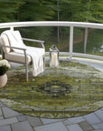 Addison Rugs Maeain Green Washable Indoor-Outdoor Rug