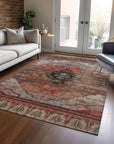 Addison Rugs Maeain Paprika Washable Indoor-Outdoor Rug