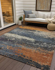 Addison Rugs Maeanor Blue Washable Indoor-Outdoor Rug