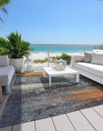 Addison Rugs Maeanor Blue Washable Indoor-Outdoor Rug