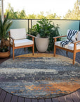 Addison Rugs Maeanor Blue Washable Indoor-Outdoor Rug