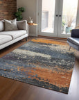 Addison Rugs Maeanor Blue Washable Indoor-Outdoor Rug