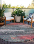 Addison Rugs Maeanor Orange Washable Indoor-Outdoor Rug