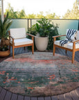 Addison Rugs Maeel Orange Washable Indoor-Outdoor Rug
