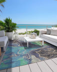 Addison Rugs Maeon Blue Washable Indoor-Outdoor Rug