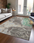 Addison Rugs Maeon Taupe Washable Indoor-Outdoor Rug