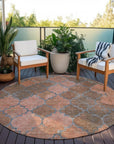 Addison Rugs Maeoril Orange Washable Indoor-Outdoor Rug