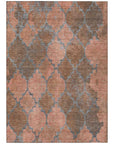 Addison Rugs Maeoril Orange Washable Indoor-Outdoor Rug