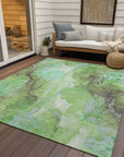 Addison Rugs Naelain Green Washable Indoor-Outdoor Rug