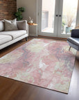 Addison Rugs Naelain Pink Washable Indoor-Outdoor Rug
