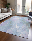 Addison Rugs Naelain Sky Washable Indoor-Outdoor Rug