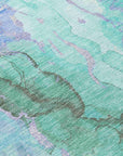 Addison Rugs Naelain Teal Washable Indoor-Outdoor Rug