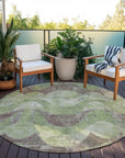 Addison Rugs Naelara Green Washable Indoor-Outdoor Rug