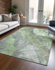 Addison Rugs Naelien Green Washable Indoor-Outdoor Rug