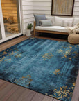 Addison Rugs Naelion Blue Washable Indoor-Outdoor Rug