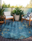 Addison Rugs Naelion Blue Washable Indoor-Outdoor Rug