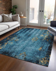 Addison Rugs Naelion Blue Washable Indoor-Outdoor Rug