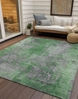 Addison Rugs Naelira Green Washable Indoor-Outdoor Rug