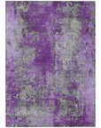 Addison Rugs Naelira Purple Washable Indoor-Outdoor Rug