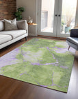 Addison Rugs Naelius Green Washable Indoor-Outdoor Rug