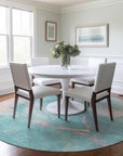 Addison Rugs Naelius Teal Washable Indoor-Outdoor Rug