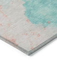 Addison Rugs Naelius Teal Washable Indoor-Outdoor Rug