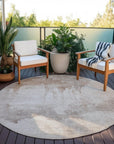 Addison Rugs Naelon Brown Washable Indoor-Outdoor Rug