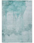 Addison Rugs Naelon Teal Washable Indoor-Outdoor Rug