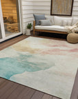 Addison Rugs Oelel Ivory Washable Indoor-Outdoor Rug