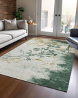 Addison Rugs Oeliel Green Washable Indoor-Outdoor Rug
