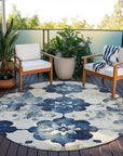 Addison Rugs Oelira Blue Washable Indoor-Outdoor Rug
