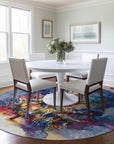 Addison Rugs Paelain Blue Washable Indoor-Outdoor Rug