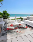 Paelara Ivory Washable Indoor-Outdoor Rug