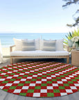 Paelira Red Washable Indoor-Outdoor Rug
