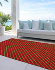 Addison Rugs Quaaris Merlot Washable Indoor-Outdoor Rug