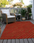 Addison Rugs Quaaris Merlot Washable Indoor-Outdoor Rug