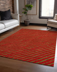 Addison Rugs Quaaris Merlot Washable Indoor-Outdoor Rug