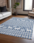 Addison Rugs Quaas Blue Washable Indoor-Outdoor Rug