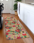Addison Rugs Quaius Gold Washable Indoor-Outdoor Rug