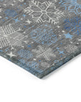 Addison Rugs Quaon Gray Washable Indoor-Outdoor Rug