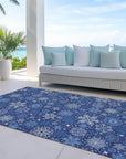 Addison Rugs Quaon Navy Washable Indoor-Outdoor Rug