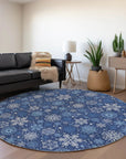 Addison Rugs Quaon Navy Washable Indoor-Outdoor Rug