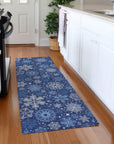 Addison Rugs Quaon Navy Washable Indoor-Outdoor Rug