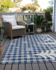 Addison Rugs Quaora Blue Washable Indoor-Outdoor Rug