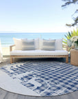 Addison Rugs Quaora Blue Washable Indoor-Outdoor Rug