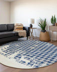 Addison Rugs Quaora Blue Washable Indoor-Outdoor Rug