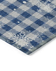 Addison Rugs Quaora Blue Washable Indoor-Outdoor Rug