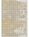 Addison Rugs Quaora Gold Washable Indoor-Outdoor Rug